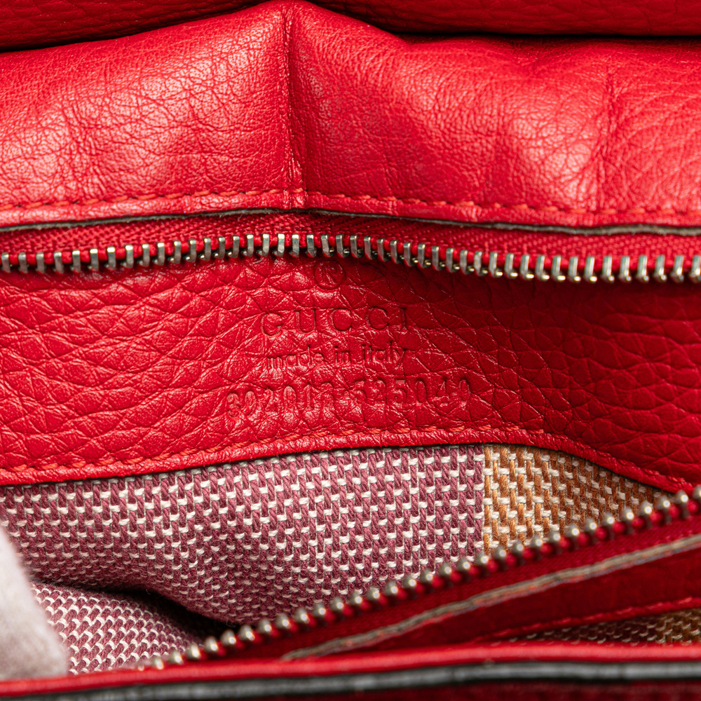 Pre-Loved Gucci Medium Leather Bamboo Daily Satchel - Picture 5 of 12
